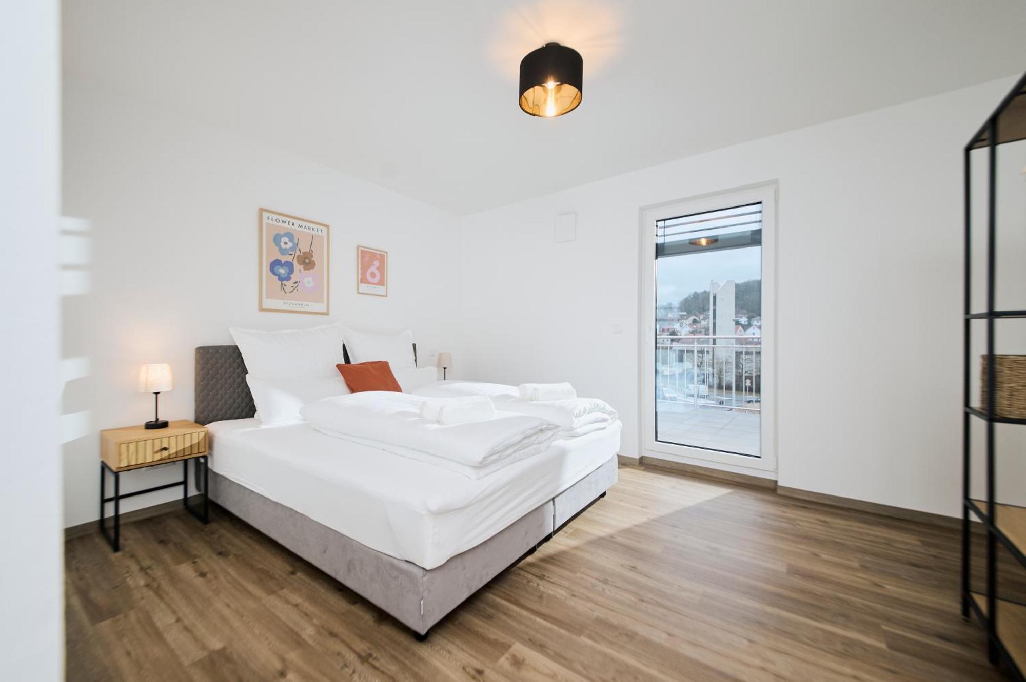 Moderne Apartments Mit Highspeed-Wlan Und Gratis-Tiefgarage Ihr Perfekter Rueckzugsort Nahe Dem Zentrum Und Der Therme I Barrierearm Bad Kissingen Exterior photo