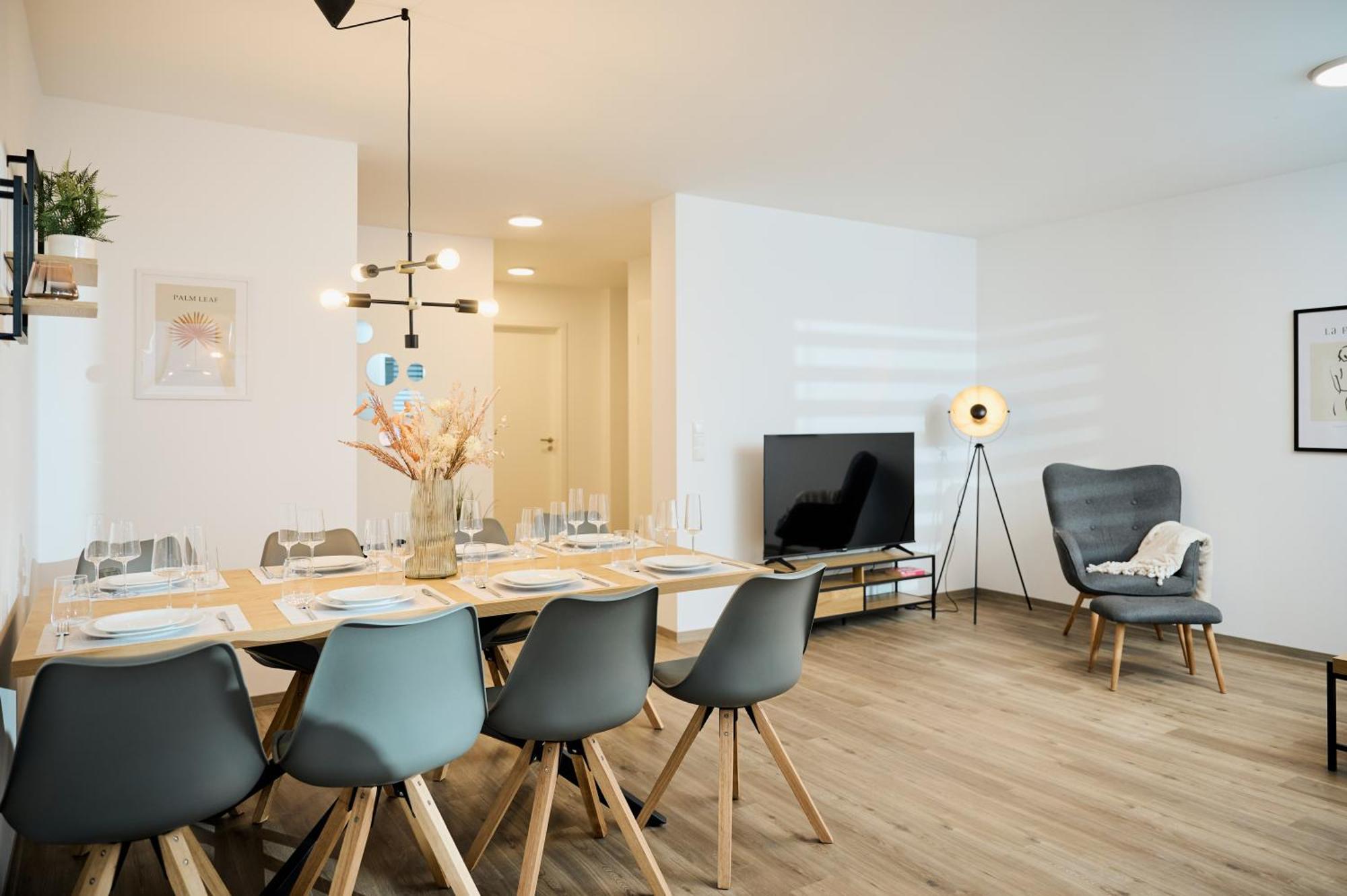 Moderne Apartments Mit Highspeed-Wlan Und Gratis-Tiefgarage Ihr Perfekter Rueckzugsort Nahe Dem Zentrum Und Der Therme I Barrierearm Bad Kissingen Exterior photo