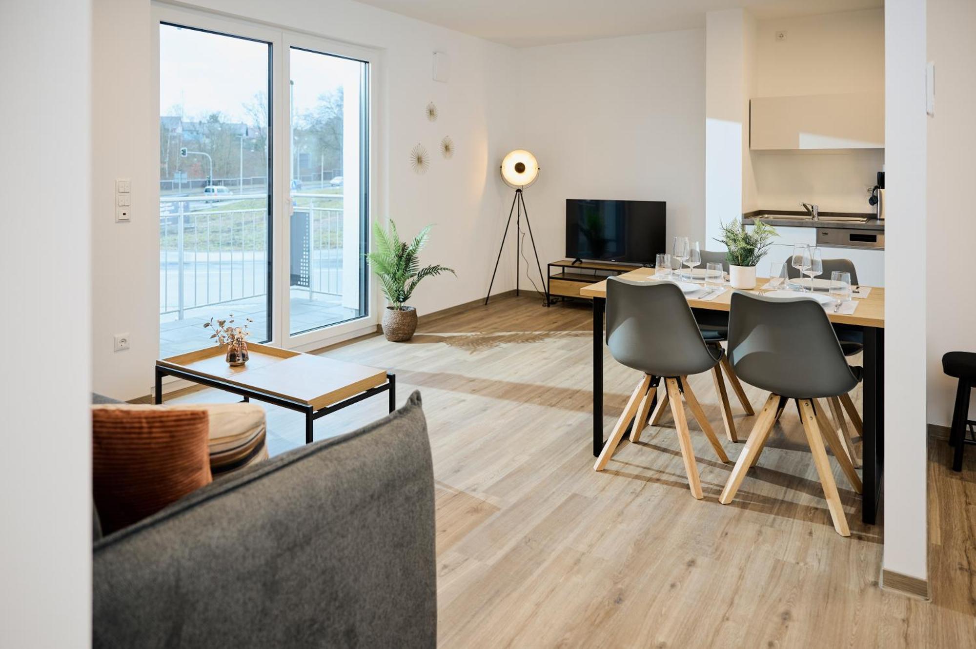 Moderne Apartments Mit Highspeed-Wlan Und Gratis-Tiefgarage Ihr Perfekter Rueckzugsort Nahe Dem Zentrum Und Der Therme I Barrierearm Bad Kissingen Exterior photo