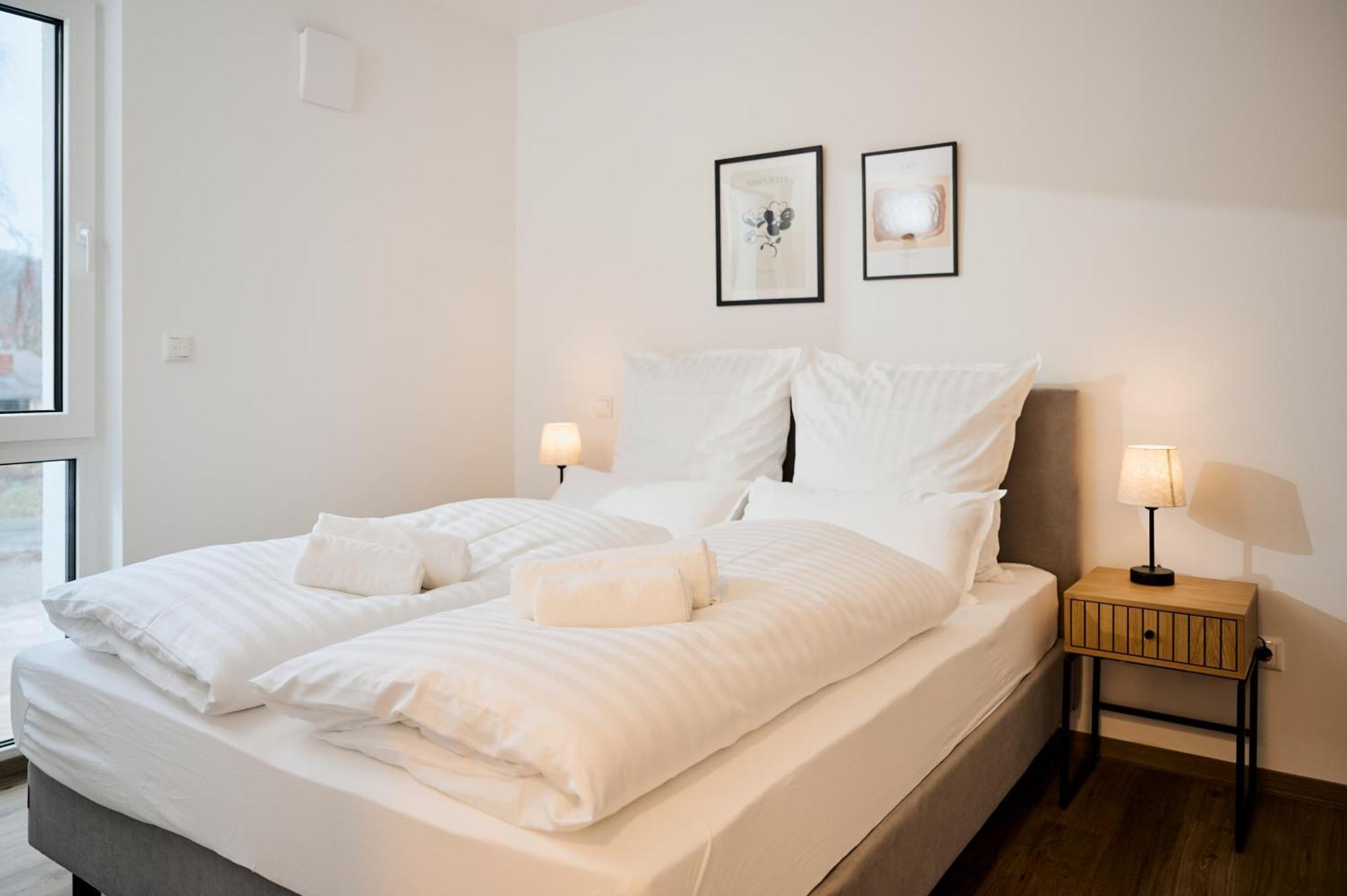 Moderne Apartments Mit Highspeed-Wlan Und Gratis-Tiefgarage Ihr Perfekter Rueckzugsort Nahe Dem Zentrum Und Der Therme I Barrierearm Bad Kissingen Exterior photo